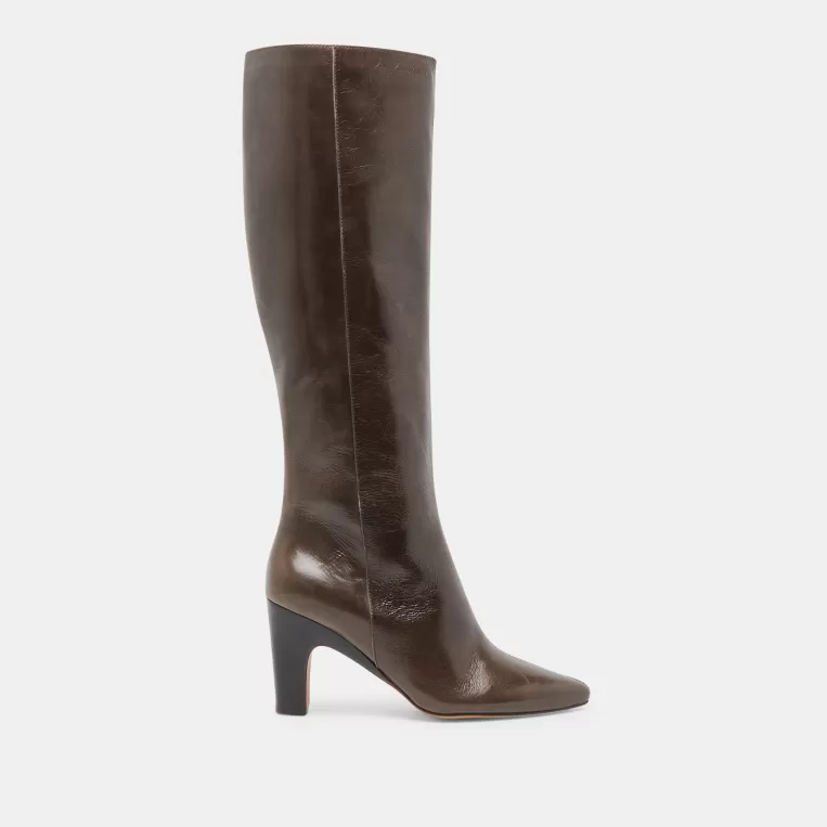 Dolce Vita Tall Boots | Wide Calf^NELAS WIDE CALF BOOTS DARK OLIVE LEATHER