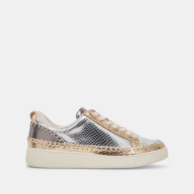 Dolce Vita Make It Metallic | Sneakers^NICONA SNEAKERS SILVER GOLD EMBOSSED LEATHER