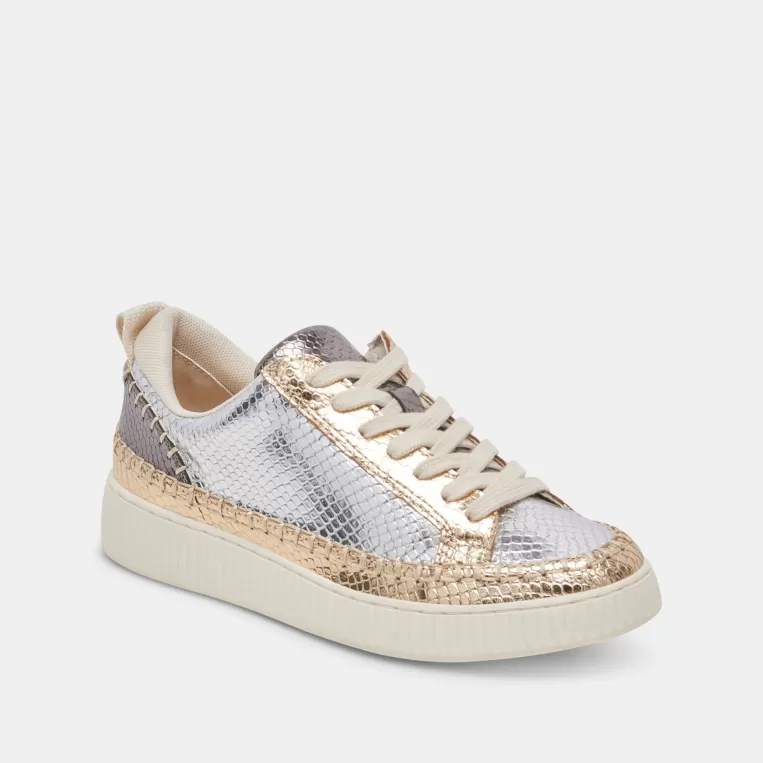 Dolce Vita Make It Metallic | Sneakers^NICONA SNEAKERS SILVER GOLD EMBOSSED LEATHER