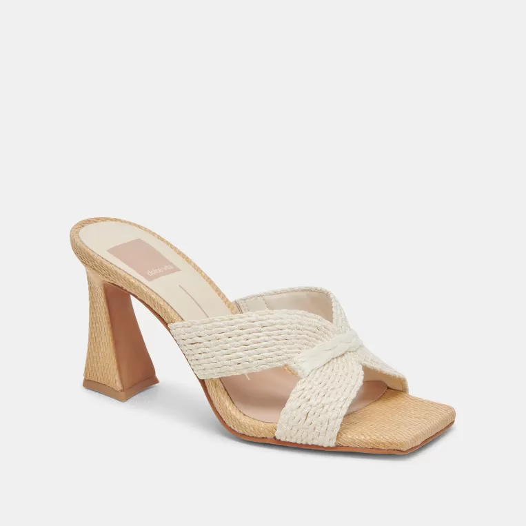 Dolce Vita Wide Widths | Heels^NITRO WIDE HEELS WHITE RAFFIA