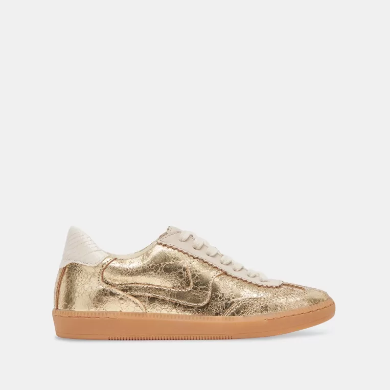 Dolce Vita Make It Metallic | Style Spotlight: Notice^NOTICE SNEAKERS GOLD DISTRESSED LEATHER