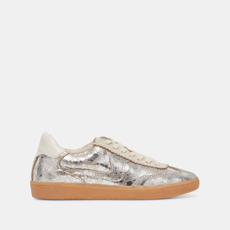 Dolce Vita Make It Metallic | Style Spotlight: Notice^NOTICE SNEAKERS SILVER DISTRESSED LEATHER