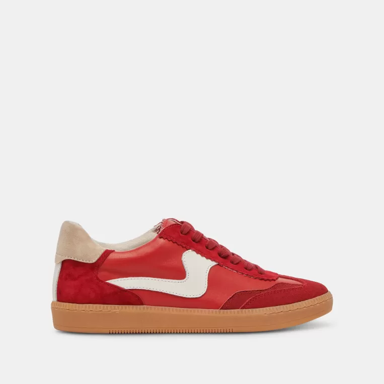 Dolce Vita Style Spotlight: Notice | Wide Widths^NOTICE WIDE SNEAKERS CRIMSON SUEDE