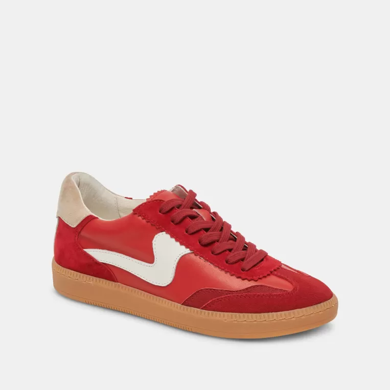 Dolce Vita Style Spotlight: Notice | Wide Widths^NOTICE WIDE SNEAKERS CRIMSON SUEDE