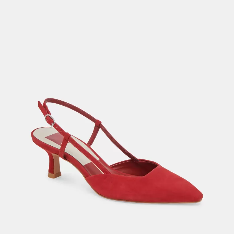 Dolce Vita Wide Widths | Heels^ODELA WIDE HEELS CRIMSON SUEDE