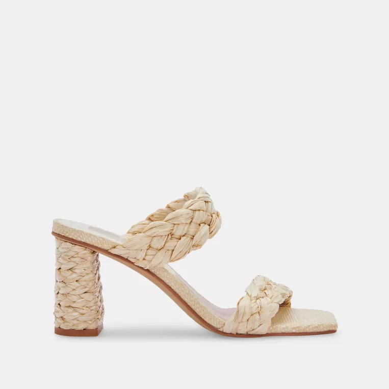 Dolce Vita Sandals | Heels^PAILY RAFFIA HEELS VANILLA RAFFIA