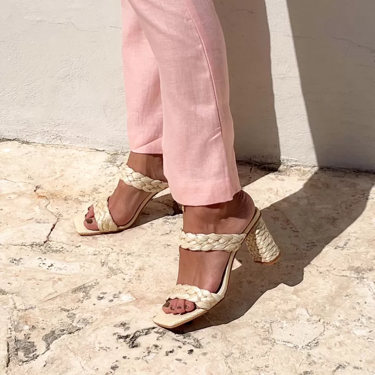 Dolce Vita Sandals | Heels^PAILY RAFFIA HEELS VANILLA RAFFIA