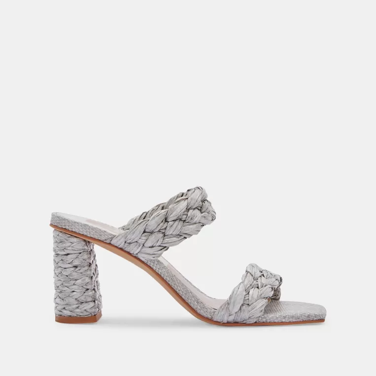 Dolce Vita Wide Widths^PAILY RAFFIA WIDES LIGHT GREY RAFFIA