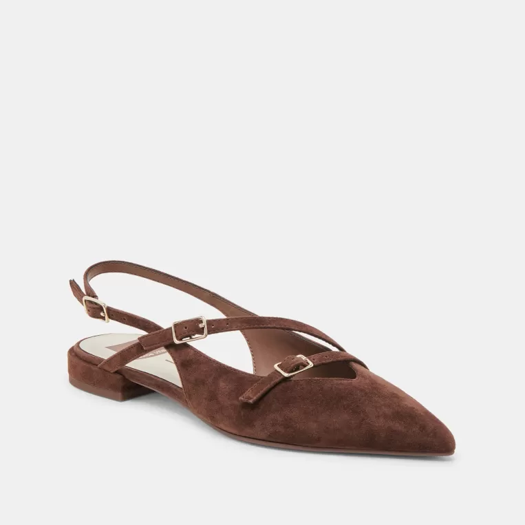 Dolce Vita Flats & Loafers^PAMLA FLATS DK BROWN SUEDE