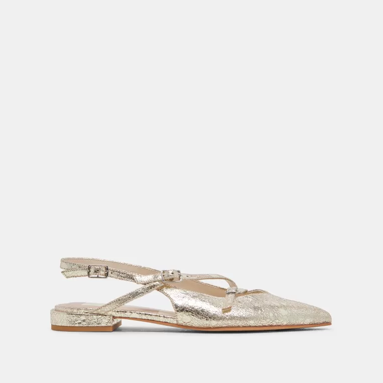 Dolce Vita Make It Metallic | Flats & Loafers^PAMLA FLATS PLATINUM DISTRESSED LEATHER