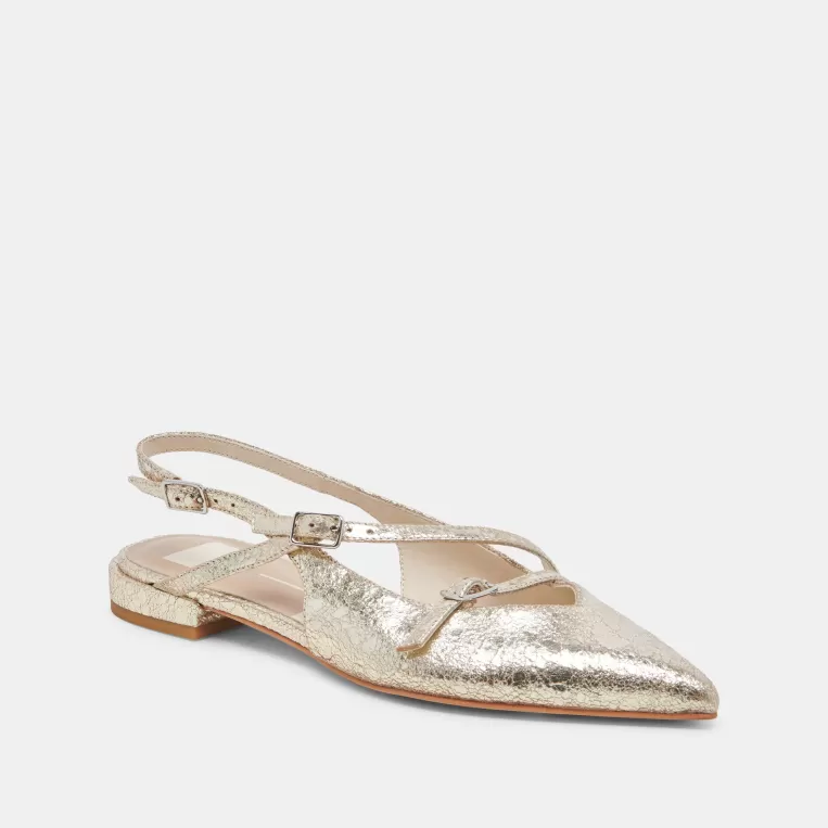 Dolce Vita Make It Metallic | Flats & Loafers^PAMLA FLATS PLATINUM DISTRESSED LEATHER