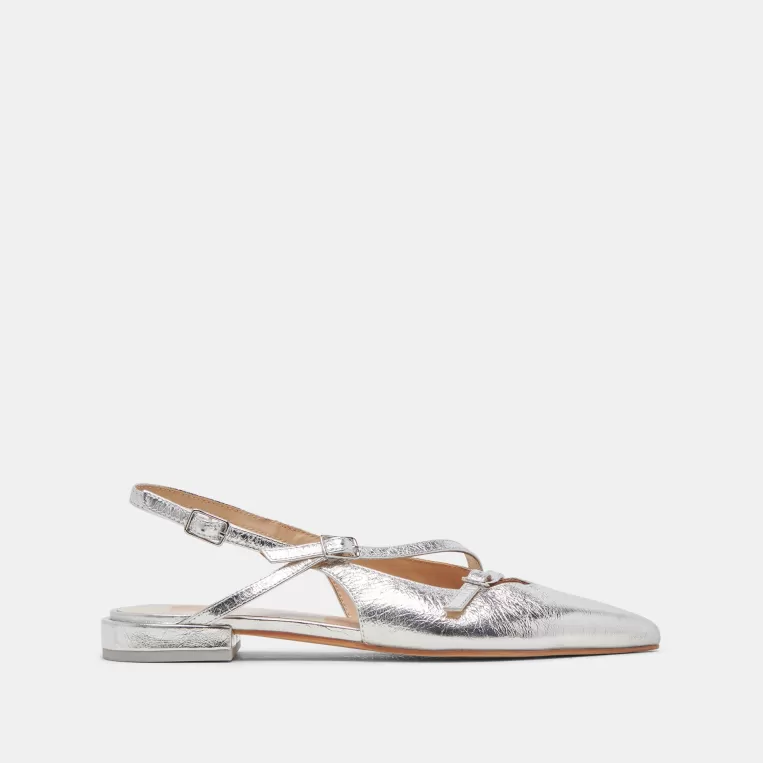 Dolce Vita Flats & Loafers^PAMLA FLATS SILVER CRINKLE PATENT