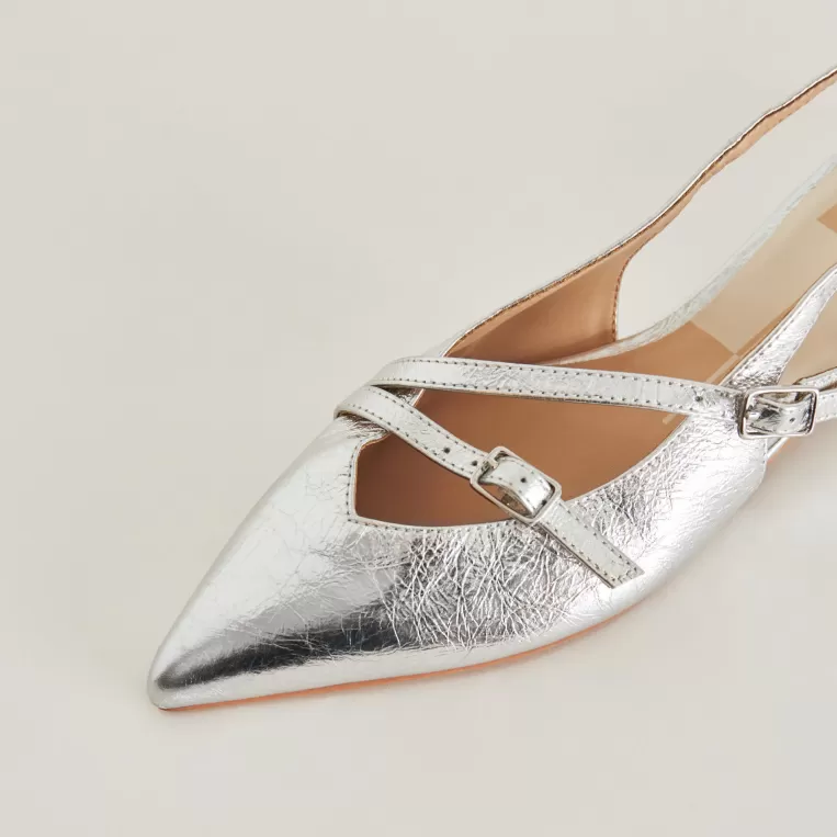 Dolce Vita Flats & Loafers^PAMLA FLATS SILVER CRINKLE PATENT