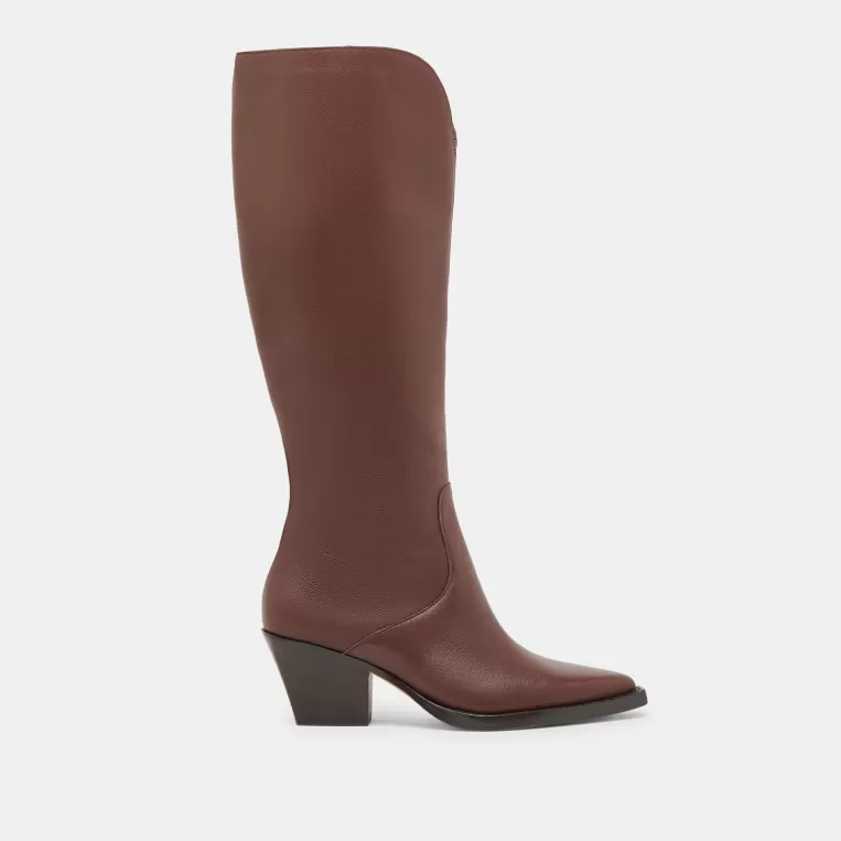 Dolce Vita Western Inspired | Tall Boots^RAJ EXTRA WIDE CALF BOOTS CHOCOLATE LEATHER