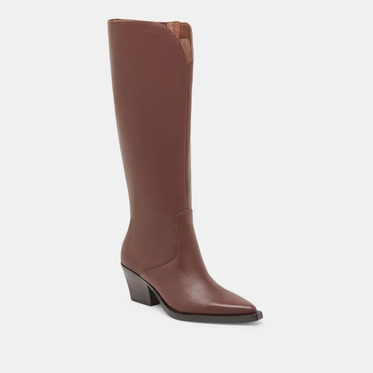 Dolce Vita Western Inspired | Tall Boots^RAJ EXTRA WIDE CALF BOOTS CHOCOLATE LEATHER