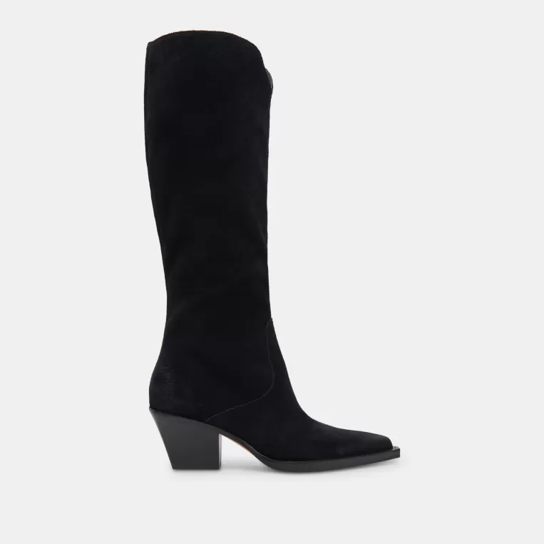 Dolce Vita Western Inspired | Tall Boots^RAJ EXTRA WIDE CALF BOOTS ONYX SUEDE