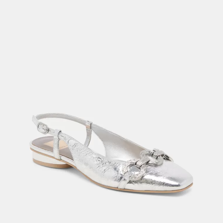 Dolce Vita Flats & Loafers^RAMANO FLATS SILVER DISTRESSED LEATHER