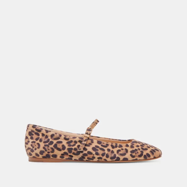 Dolce Vita Mary Janes | Leopard^REYES BALLET FLATS DK LEOPARD SUEDE