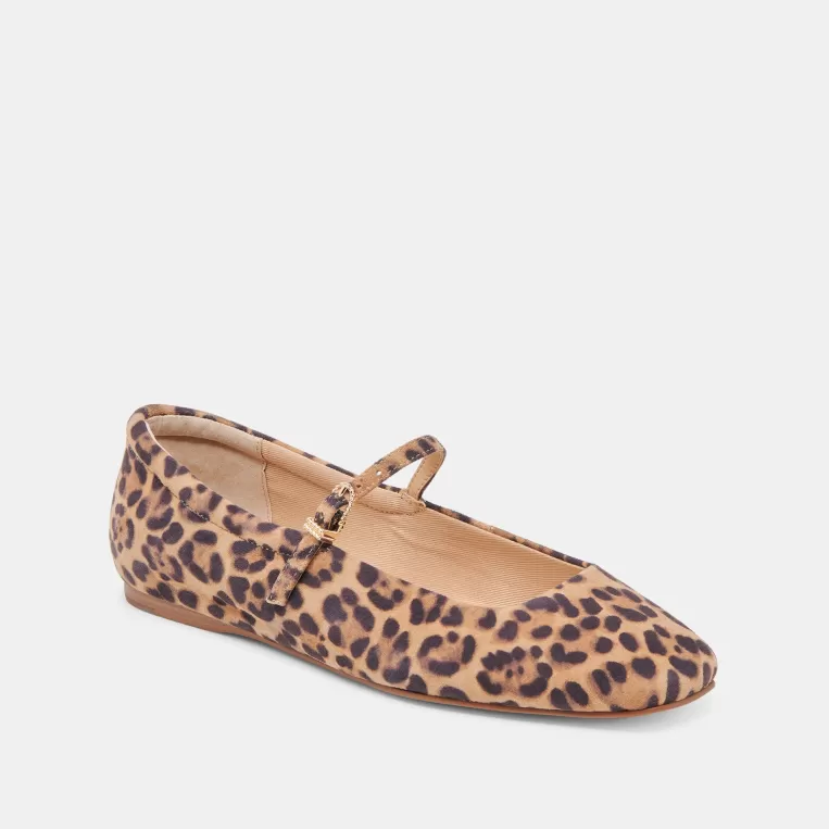 Dolce Vita Mary Janes | Leopard^REYES BALLET FLATS DK LEOPARD SUEDE