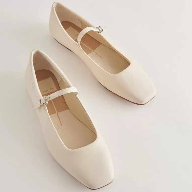 Dolce Vita Mary Janes | Ballet Flats^REYES BALLET FLATS IVORY LEATHER