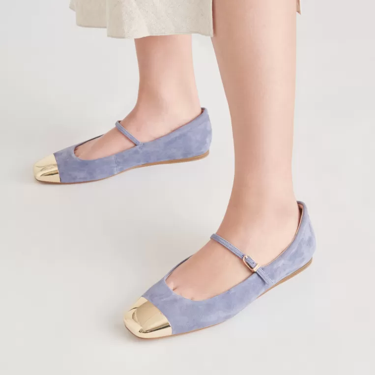 Dolce Vita Mary Janes | Ballet Flats^REYES TOE CAP BALLET FLATS BLUEBELL SUEDE