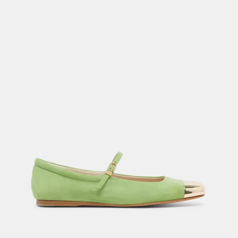 Dolce Vita Mary Janes | Ballet Flats^REYES TOE CAP BALLET FLATS LIME SUEDE