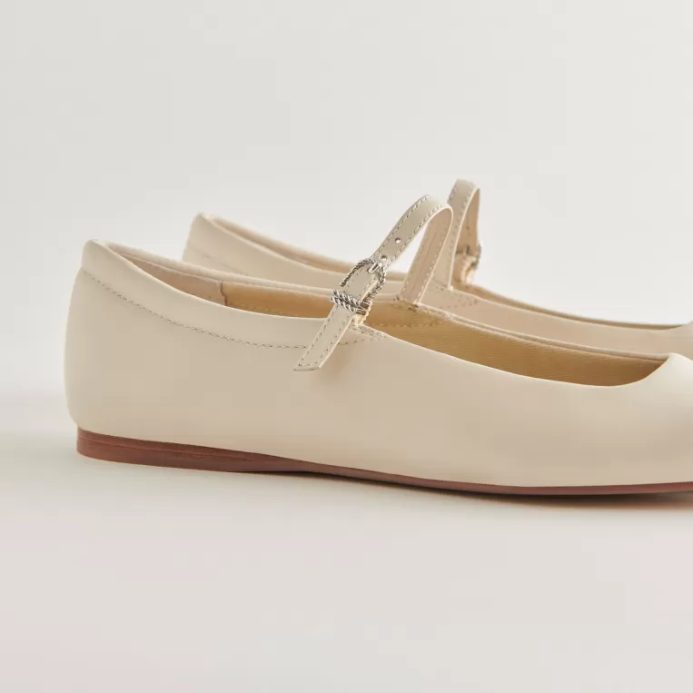 Dolce Vita Mary Janes | Wide Widths^REYES WIDE BALLET FLATS IVORY LEATHER