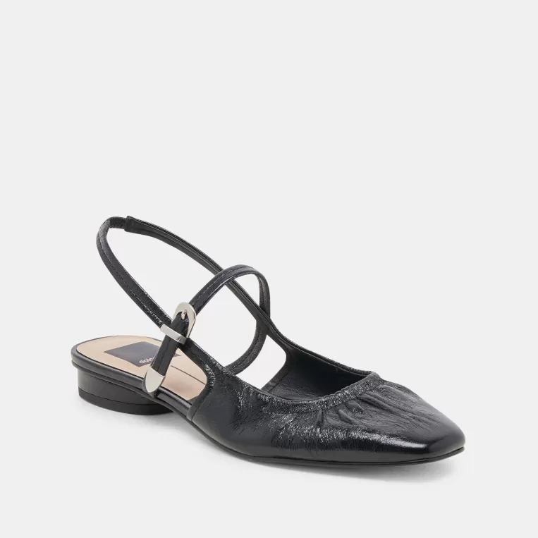 Dolce Vita Mary Janes | Flats & Loafers^RIANNE FLATS MIDNIGHT CRINKLE PATENT