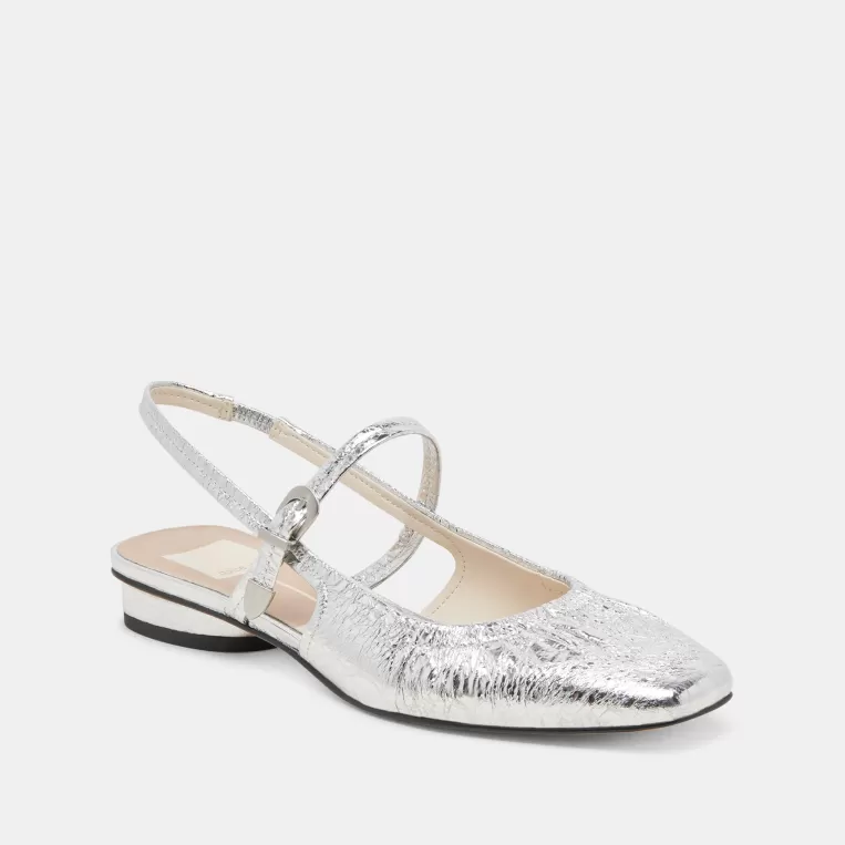 Dolce Vita Mary Janes | Flats & Loafers^RIANNE FLATS SILVER DISTRESSED LEATHER