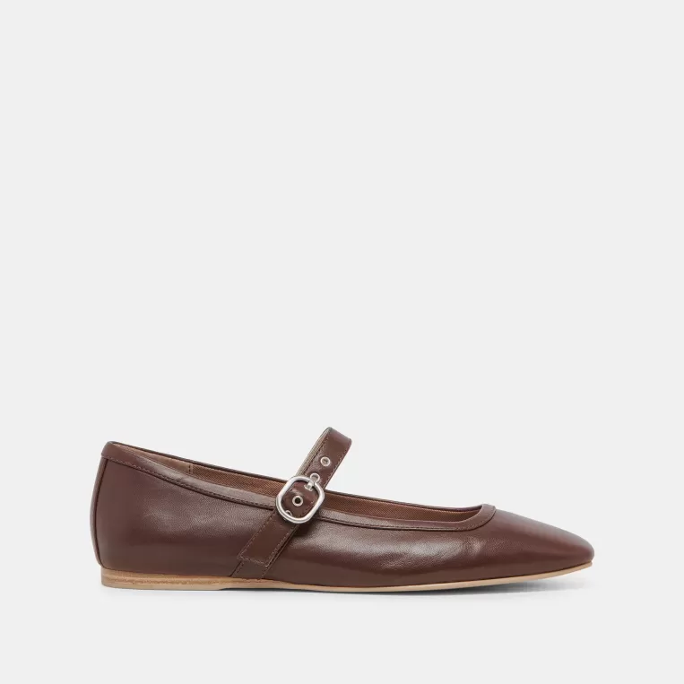 Dolce Vita Mary Janes | Ballet Flats^RODNI BALLET FLATS DK BROWN LEATHER