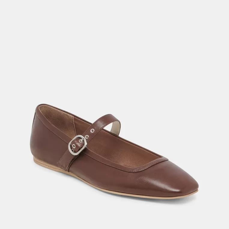 Dolce Vita Mary Janes | Ballet Flats^RODNI BALLET FLATS DK BROWN LEATHER