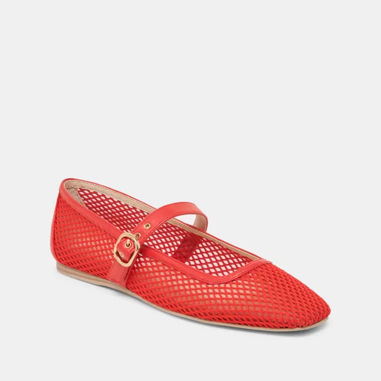 Dolce Vita Ballet Flats | Flats & Loafers^RODNI MESH BALLET FLATS CHILI WOVEN MESH