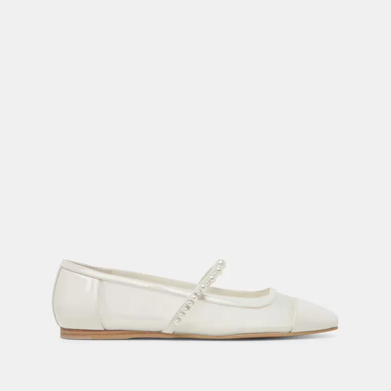 Dolce Vita Ballet Flats | Flats & Loafers^ROLLIN PEARL BALLET FLATS WHITE MESH