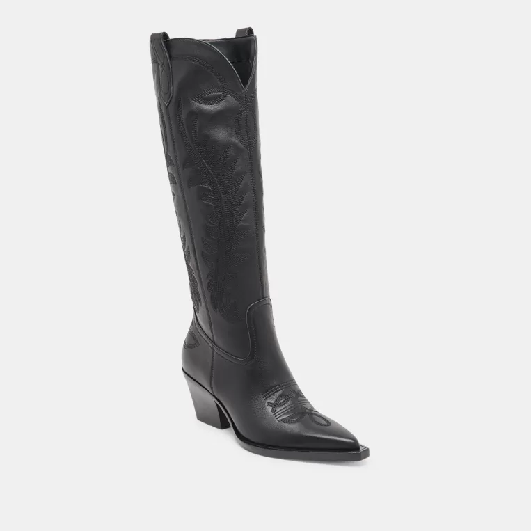 Dolce Vita Western Inspired | Tall Boots^RYATT EXTRA WIDE CALF BOOTS BLACK LEATHER