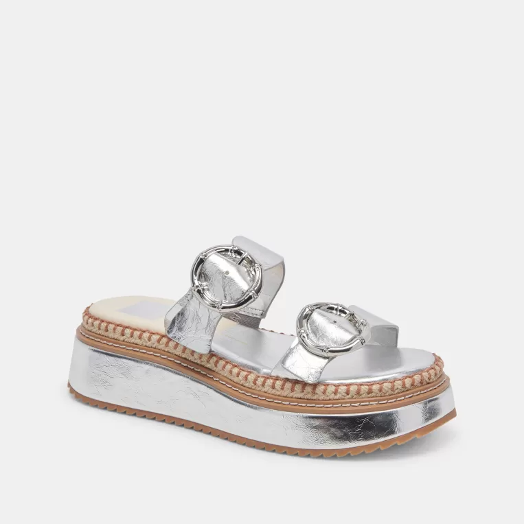 Dolce Vita Sandals^RYSHA SANDALS SILVER CRINKLE PATENT