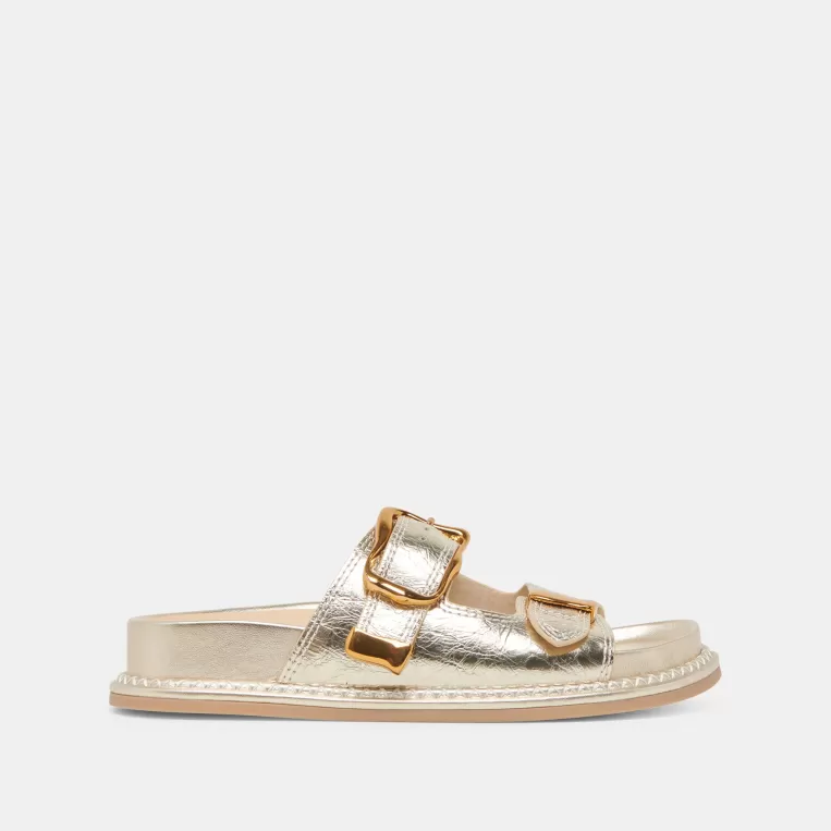 Dolce Vita Make It Metallic | Sandals^SEVANA SANDALS LIGHT GOLD DISTRESSED LEATHER