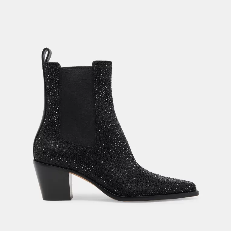 Dolce Vita Make It Metallic^SHADIE CRYSTAL BOOTIES BLACK METALLIC CRYSTAL