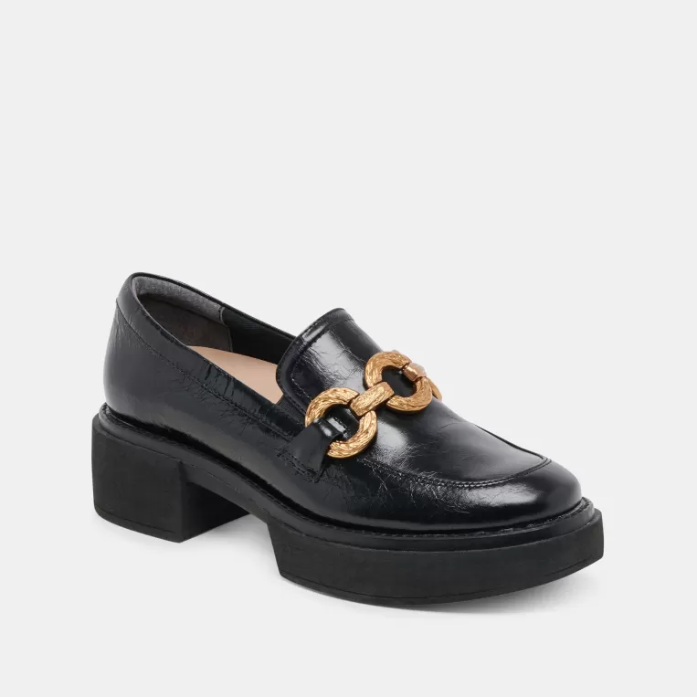 Dolce Vita Flats & Loafers^SHEENA LOAFERS MIDNIGHT CRINKLE PATENT