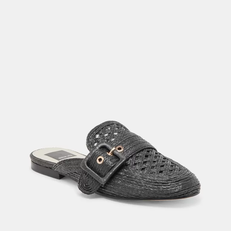 Dolce Vita Flats & Loafers^SIANNA FLATS BLACK RAFFIA