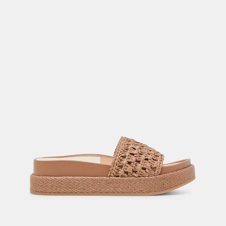 Dolce Vita Sandals^SIDONA SANDALS BROWN RAFFIA