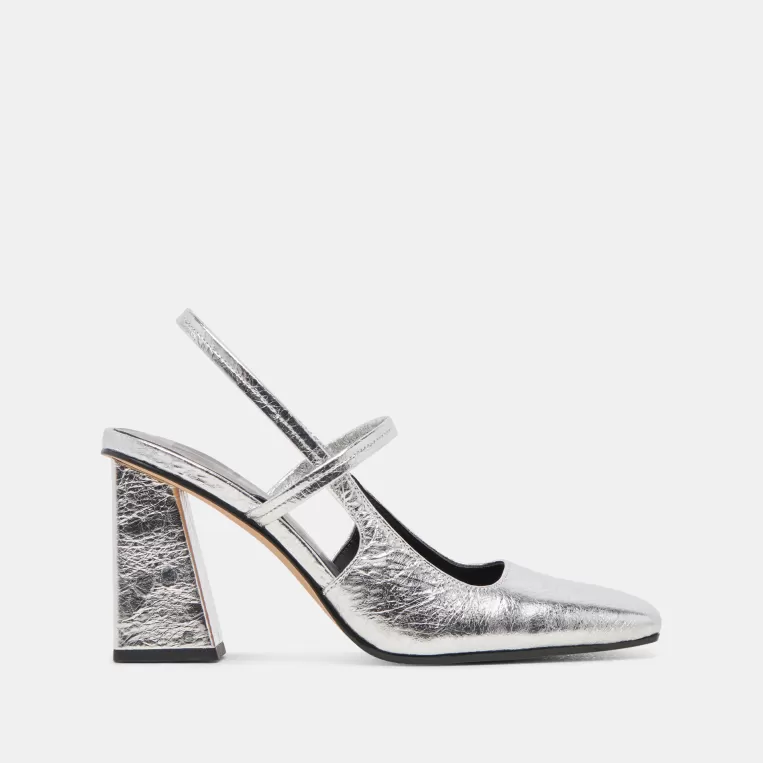 Dolce Vita Heels^SOYER HEELS SILVER DISTRESSED LEATHER