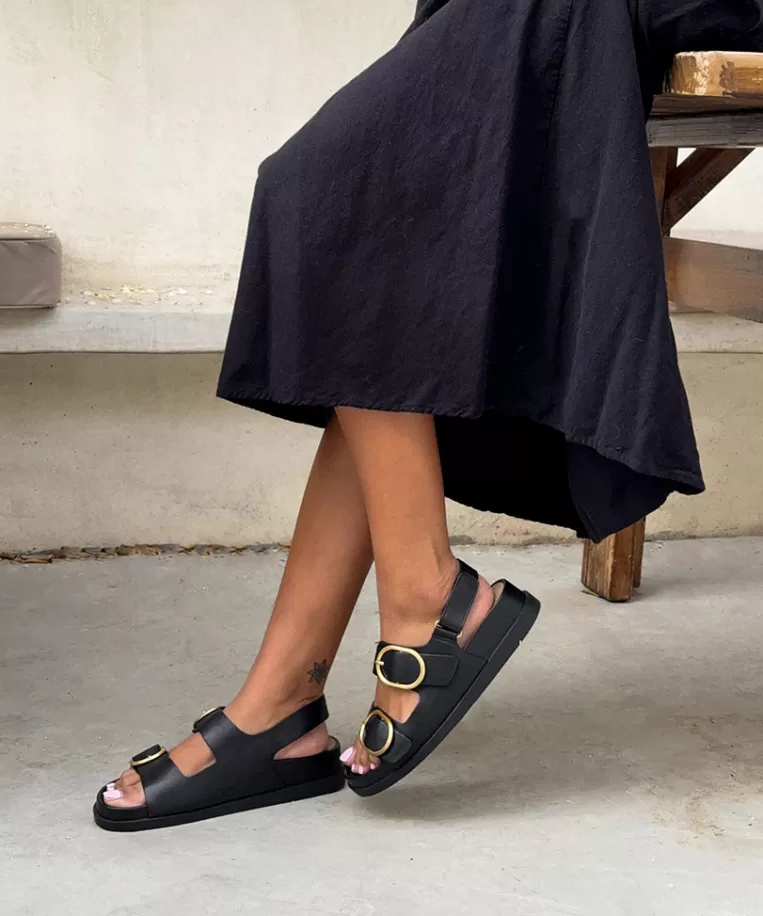 Dolce Vita Extended Sizing | Sandals^STARLA SANDALS BLACK LEATHER