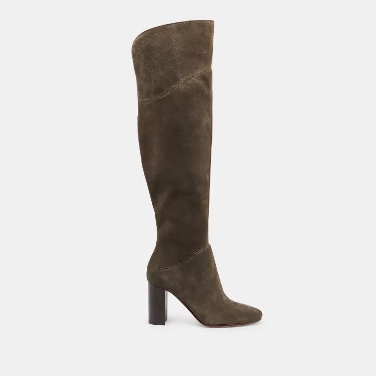 Dolce Vita Wide Calf^SURY WIDE CALF BOOTS ARMY SUEDE