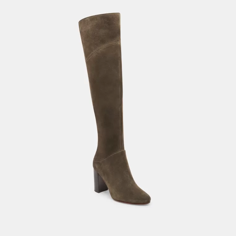 Dolce Vita Wide Calf^SURY WIDE CALF BOOTS ARMY SUEDE