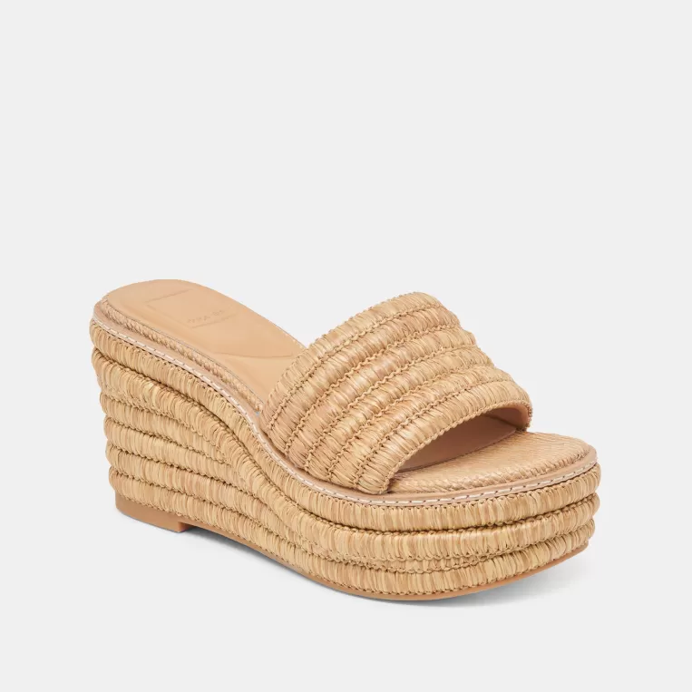 Dolce Vita Wedges | Sandals^THRONE WEDGES LT NATURAL RAFFIA