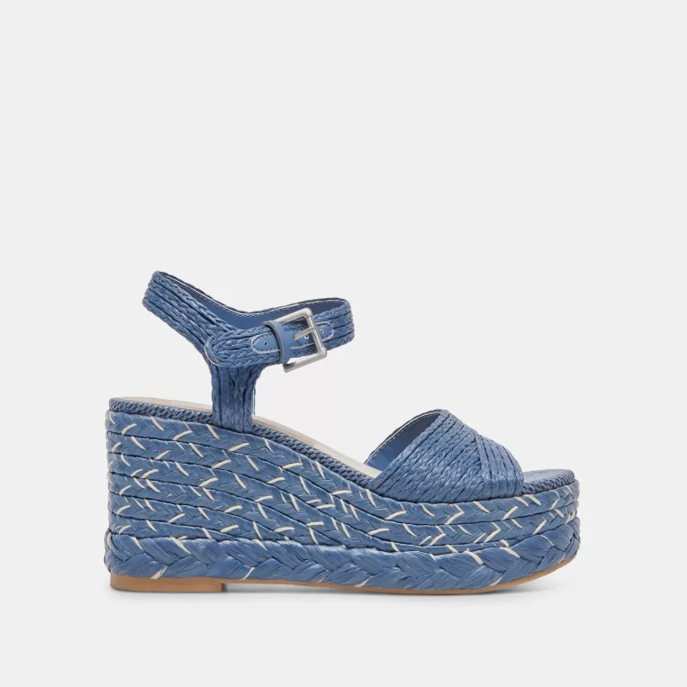 Dolce Vita Wedges^TIAGO WEDGES BLUE RAFFIA