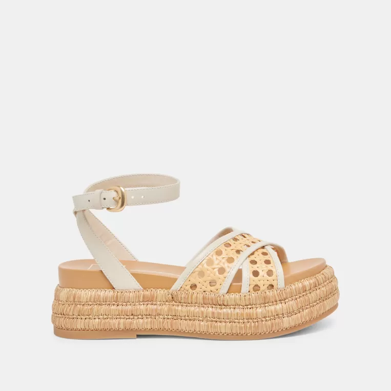 Dolce Vita Sandals^WRILEY SANDALS CREME WOVEN RAFFIA