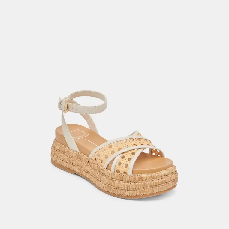 Dolce Vita Sandals^WRILEY SANDALS CREME WOVEN RAFFIA