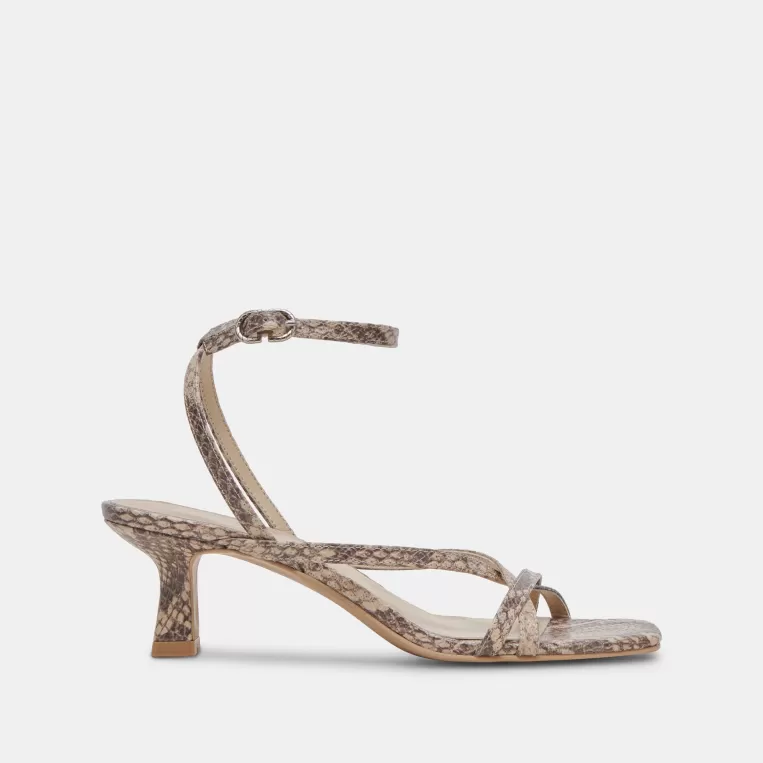 Dolce Vita Sandals | Heels^ZAMAL HEELS SAND SNAKE EMBOSSED