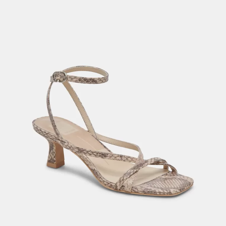 Dolce Vita Sandals | Heels^ZAMAL HEELS SAND SNAKE EMBOSSED